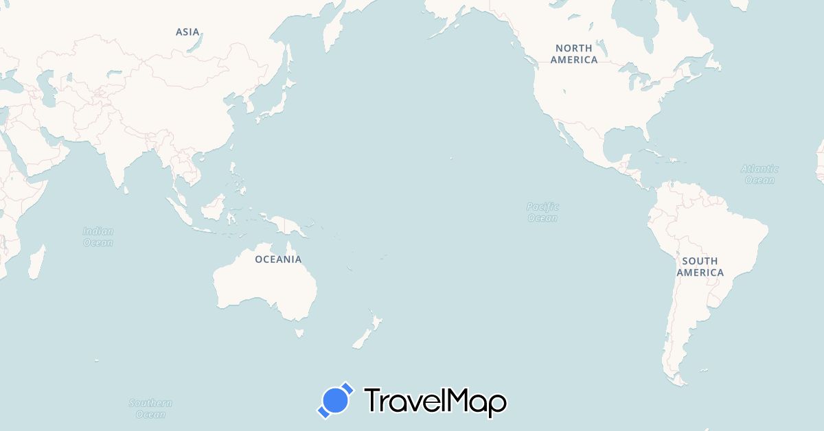TravelMap itinerary: driving, bus, plane, train, hiking, boat, motorbike in Australia, Canada, Hong Kong, Indonesia, Cambodia, Laos, Malaysia, New Zealand, Singapore, Thailand, Taiwan, United States, Vietnam (Asia, North America, Oceania)